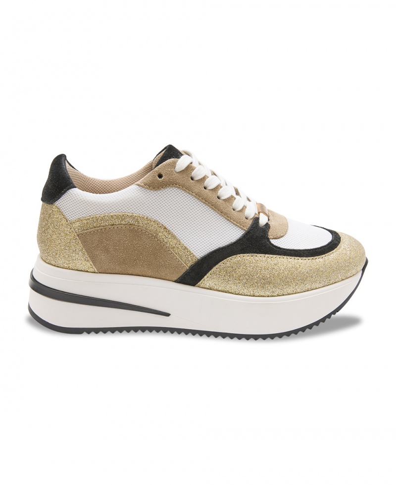 Baskets Les Tropeziennes SOFY Dentelle-up Beige Femme|YPDR-53530882